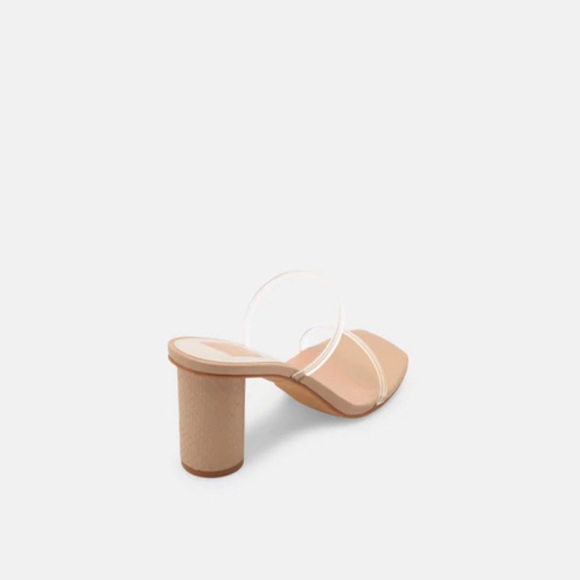Host pick x2!🎉 Nude and clear Dolce Vita Noles mules style Heels sandals - Picture 2 of 11